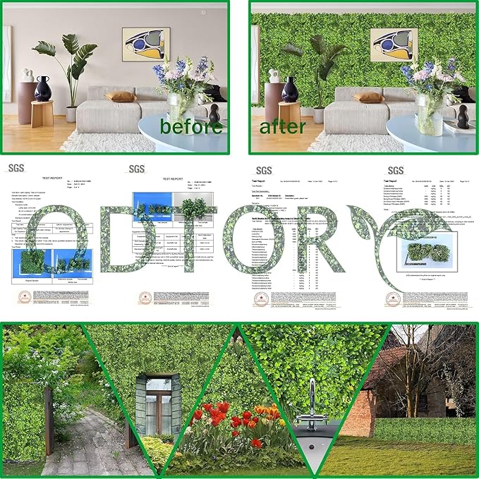 Artificial Plant Wall Roll: 72 X144 in UV-Anti Ivy Privacy Fence Screen Faux - Image 6