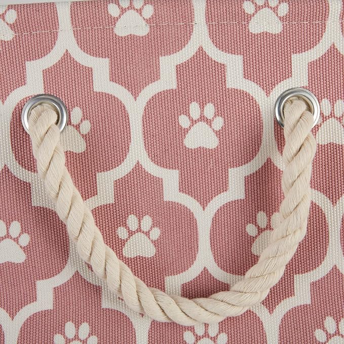 Bone Dry 6192 Pet Storage Collection Lattice Paw Print, Medium Round - Image 4