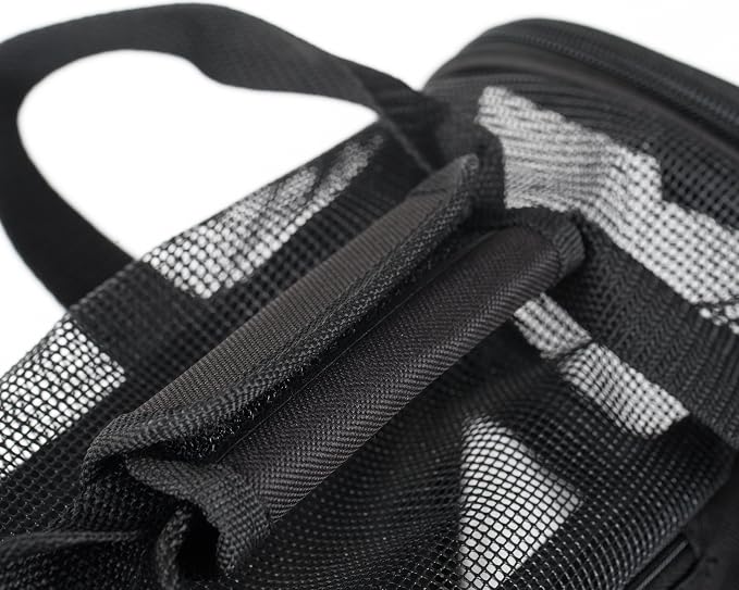 Pawer Soft-Sided Pet Carrier for Cat and Small Dog, Medium Size, Washable 600D - Image 6