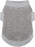 Cozy and Functional Dog Shirts for Small Puppies: Stretchable Gray Attire by Paiaite