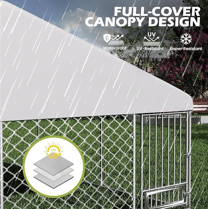 13FT x 13FT Outdoor Dog Kennel - Image 4