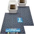 Drymate Cat Litter Box Mat, Litter Trapping Mat, Waterproof, Urine-Proof by Drymate