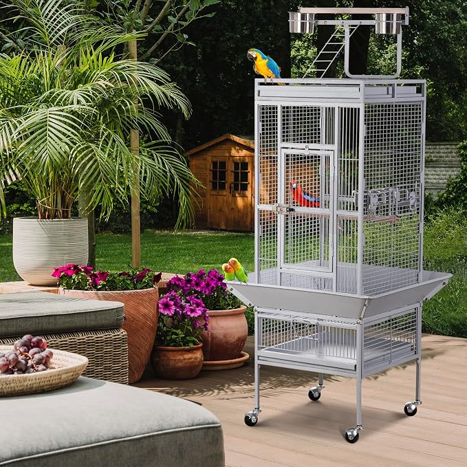 Nova Microdermabrasion 61 Inches Large Bird Cage Play Top Parrot Cockatiel - Image 2
