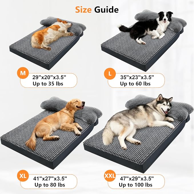 KISYYO Orthopedic XL Dog Beds for Extra Large Dogs - Image 4