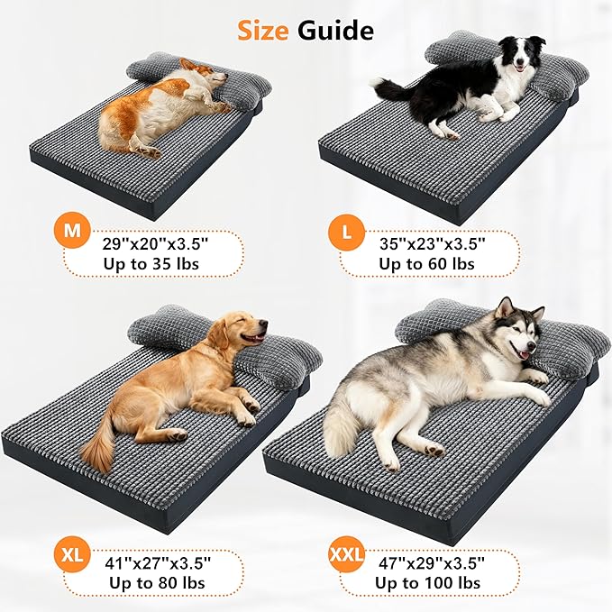 KISYYO Orthopedic XXL Dog Beds for Extra Large Dogs - Image 4
