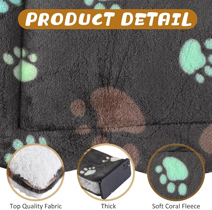 Tuanse 4 Pack Ultra Soft Dog Cat Bed Mat Small Animal Guinea Pig Bed - Image 3