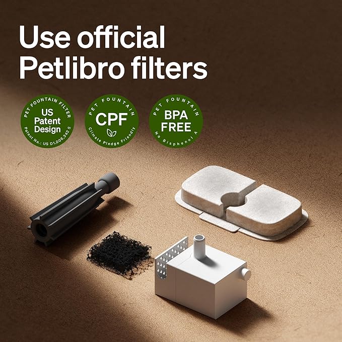 PETLIBRO Cat Water Fountain Filter Replacement, Cat Water Dispenser Filter - Image 4