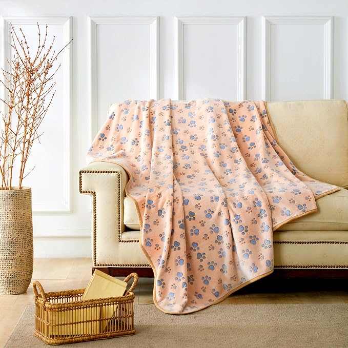 Allisandro Luxurious Dog Blanket, 350 GSM Super Fuzzy Microplush Fleece Pet - Image 6