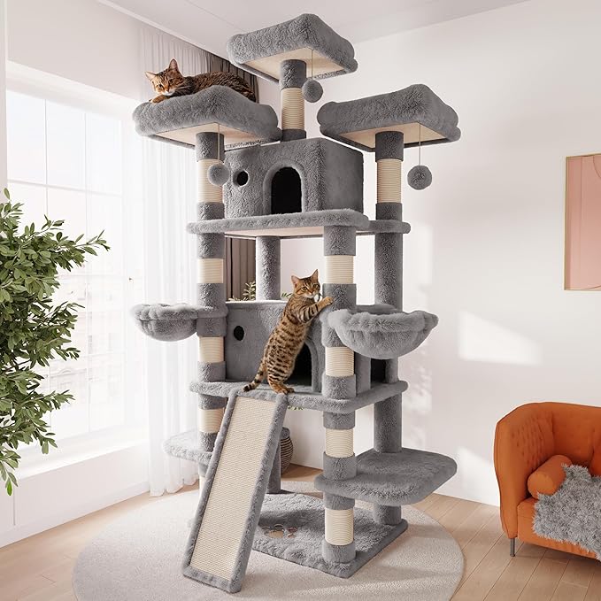 SHA CERLIN 81 Inches Extra Large Cat Tree by SHACERLIN