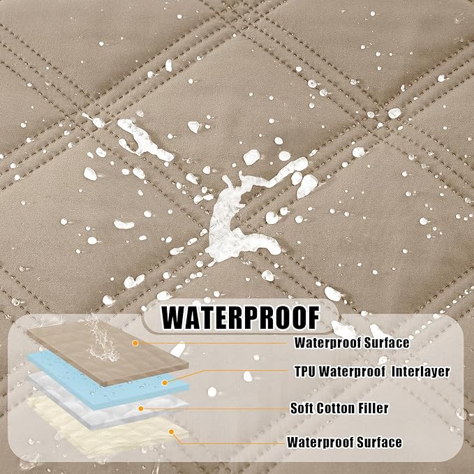 Smiry Waterproof Dog Bed Cover Blanket 82x120, Soft Reversible Pet Blanket - Image 2