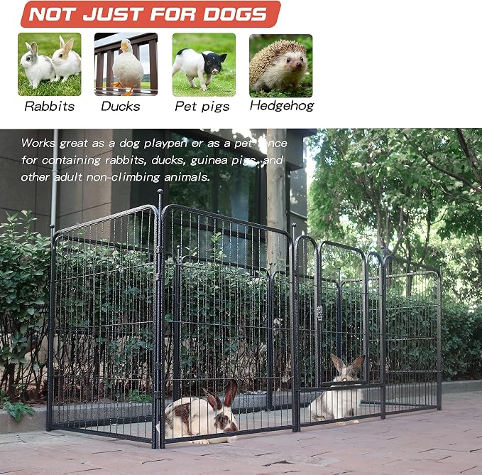 Dog Playpen, 32/40/45 Inch Height in Heavy Duty, Folding Indoor Outdoor - Image 7