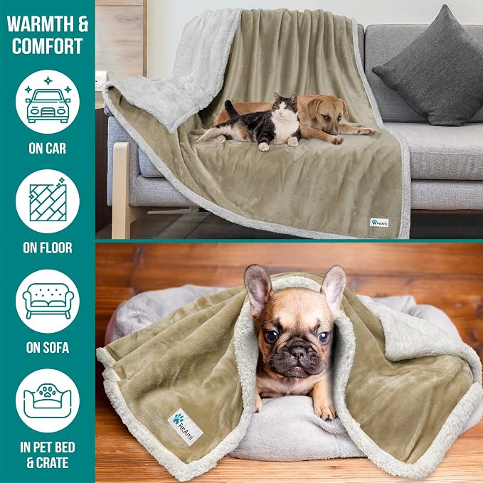 PetAmi Dog Blanket for Small Medium Dogs, Pet Bed Blanket Cat Puppy Kitten - Image 5