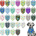 30 Pack Large Dinosaurs Dog Bandanas Stitch Dog Bandana Bulk Reversible Print by Bestwishforyou