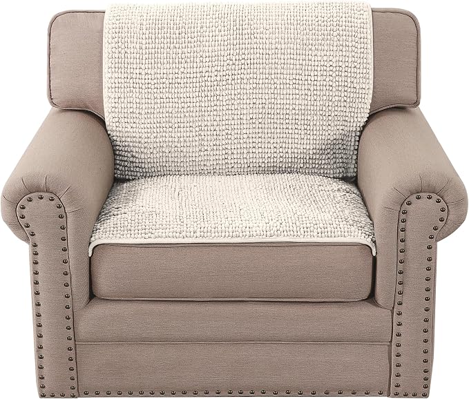 H.VERSAILTEX Plush Chenille Couch Armrest Cover 2 Packs Thick and Soft Sofa - Image 7