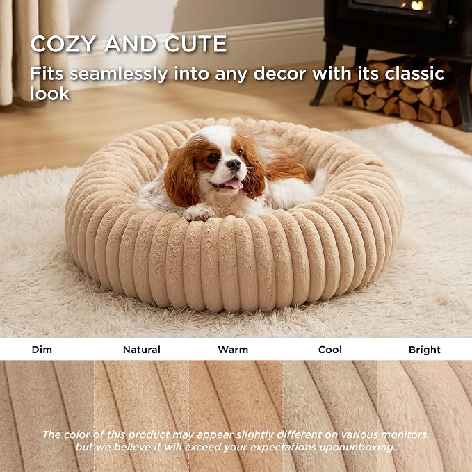 Bedsure ComfyFleece™ Donut Medium Dog Bed - Image 4