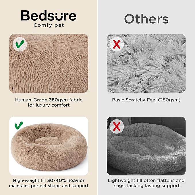 Bedsure Calming Dog Bed Medium Large Size Dogs - Image 3