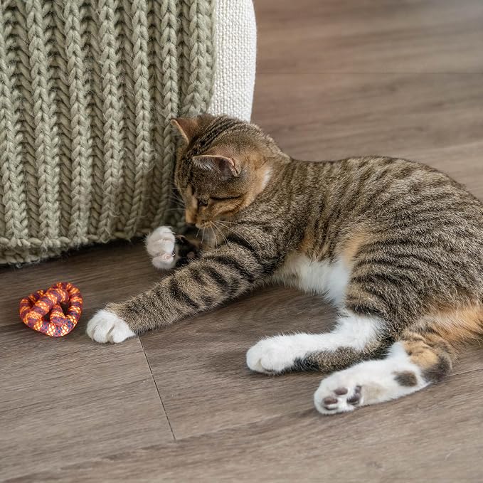 Catstages Plaque Away Pretzel Cat Toy – Interactive Catnip Dental Chew Toy to - Image 8