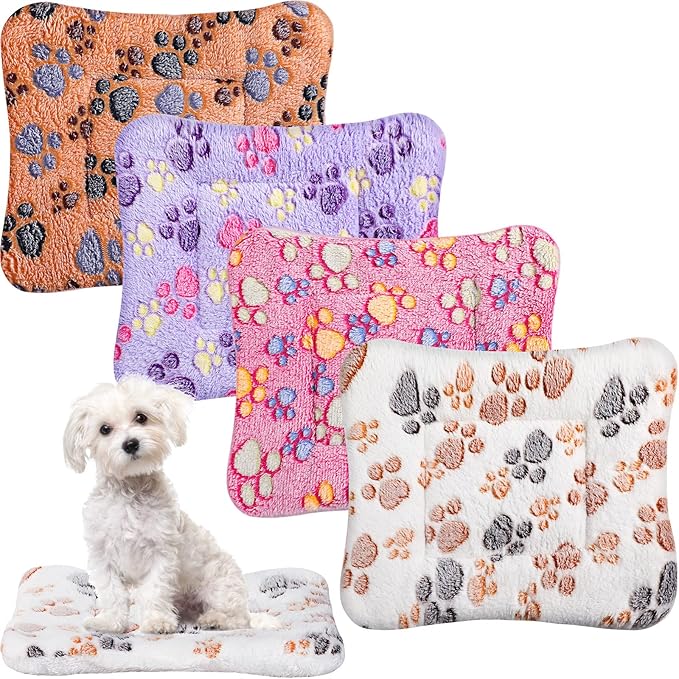 Tuanse 4 Pack Ultra Soft Dog Cat Bed Mat Small Animal Guinea Pig Bed by Tuanse