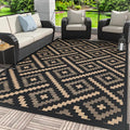 GENIMO Outdoor Rug for Patio Clearance, Reversible Plastic Straw Rugs for RV by GENIMO