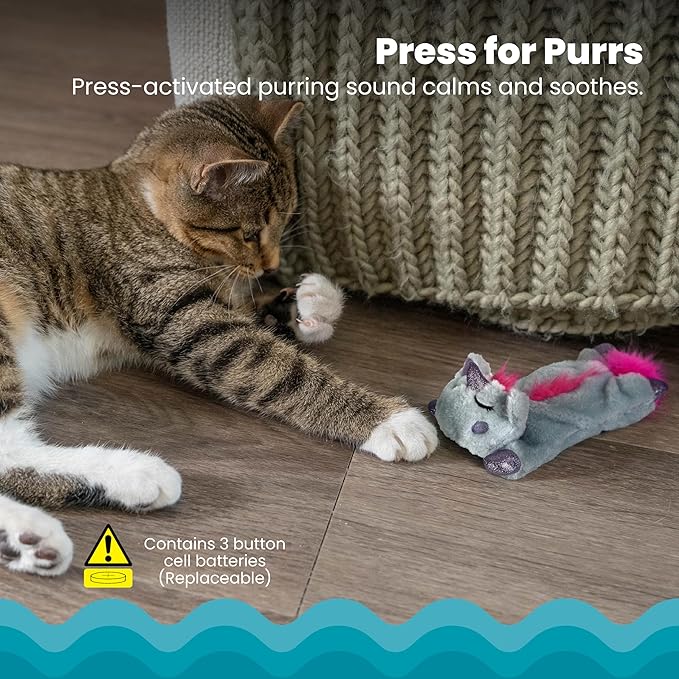 Catstages Petstages Purr Pillow Snoozin' Sloth Soothing Plush Cat Toy - Image 4