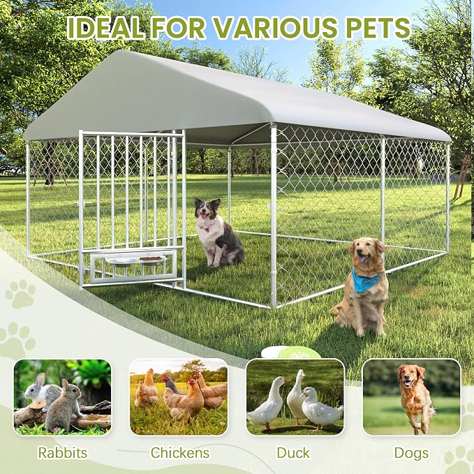 10FT x 10FT Outdoor Dog Kennel - Image 7