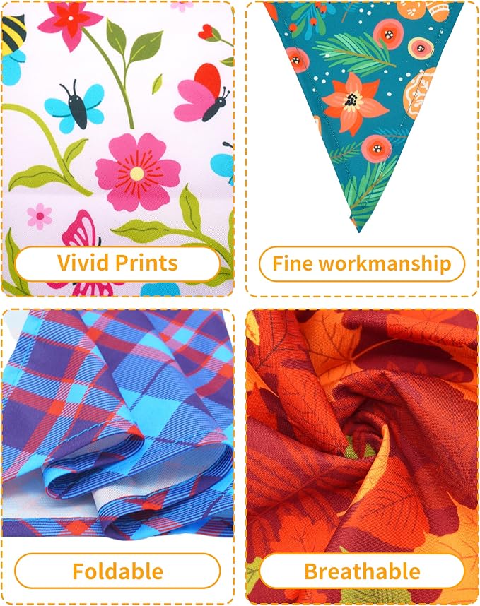 PET SHOW 50 Pack Big Dog Bandanas Bulk XL Assorted Random Dog Scarves Bibs - Image 4