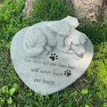 Angel Dog Pet Memorial Stone, Outdoor Decor, Pet Loss Headstone, Memorial by Nattol