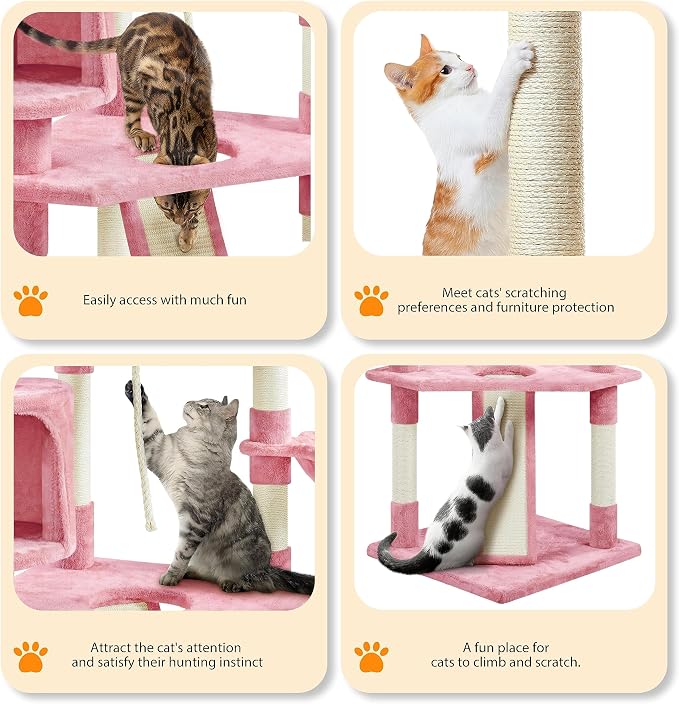Yaheetech 79in Cat Tree Multi-Level Cat Tower - Image 4