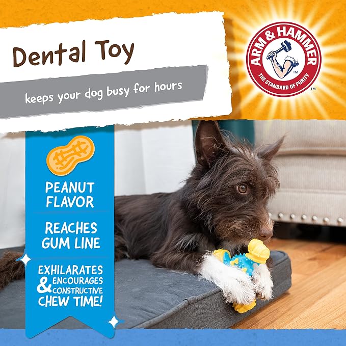 ARM & HAMMER for Pets Nubbies TriBone Dog Dental Toy Best Dog Chew Toy for - Image 3