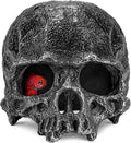 Black Resin Skull Terrarium Hideout
