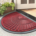 tchdio Door Mat Outdoor Indoor Entrance Doormat-Semicircular Durable Rubber Non by Tchdio