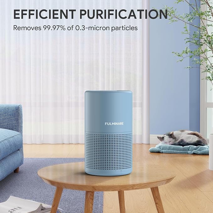 FULMINARE Air Purifiers for Home Bedroom H13 HEPA Air Purifier, 3 Speeds - Image 6
