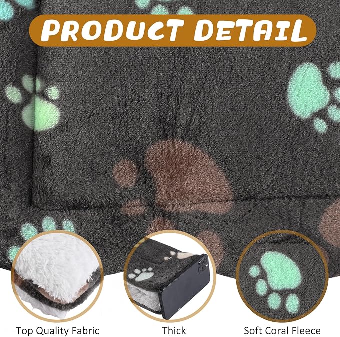 Tuanse 4 Pack Ultra Soft Dog Cat Bed Mat Small Animal Guinea Pig Bed - Image 3