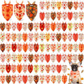 Chunful 100 Pieces Thanksgiving Dog Bandanas Bulk Fall Autumn Pet Bandanas by Chunful