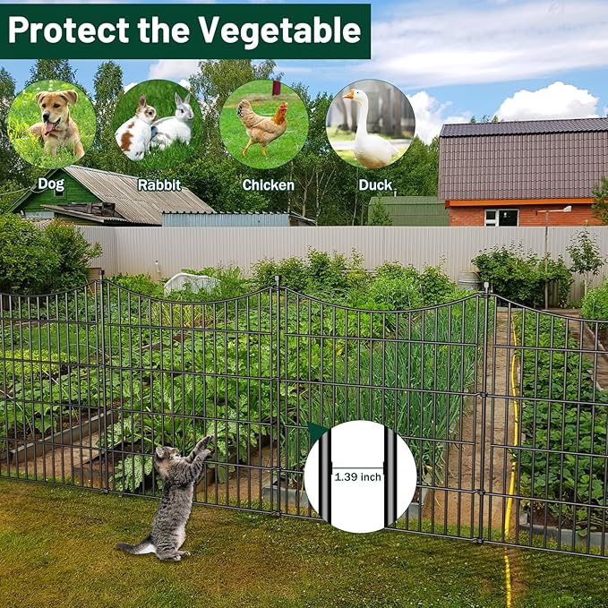 5 Panels Decorative Garden Fence - Image 4