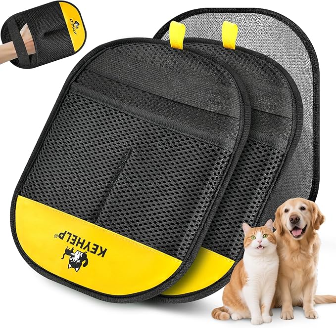 2PCS Pet Hair Removal Gloves for Dogs & Cats, Newly Upgraded Reusable by Unknown