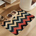 Vintage Plaid Pet Food Mat for Cats and Dogs–Christmas Stocking Absorbent Quick by LUTASER