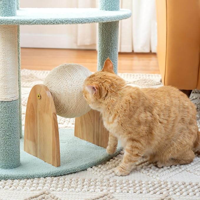 Kitty City Triple Perch Wooden Cat Tower - Image 6