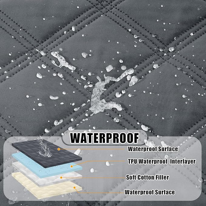 Smiry Waterproof Dog Bed Cover Blanket 68x82, Soft Reversible Pet Blanket - Image 2