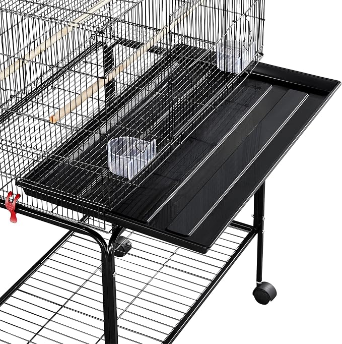 Yaheetech 47-inch Rolling Breeding Flight Bird Cages - Image 9
