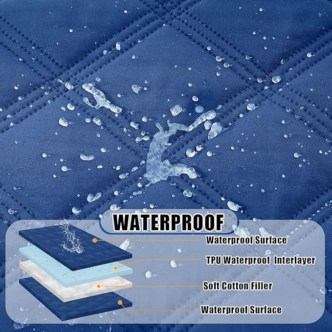 Smiry Waterproof Dog Bed Cover Blanket 30x70, Soft Reversible Pet Blanket - Image 2