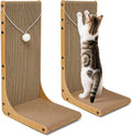 Value 2-Pack 23.6 Inch L-Shaped Cardboard Cat Scratcher, Dual Use Scratch Pad by Unknown