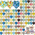 Sanwuta 120 Pcs Bandanas for Dogs Bulk Summer Triangle Dog Bandana Washable Pet by Sanwuta