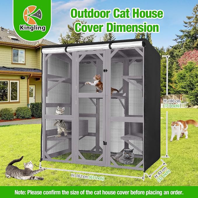 Kingling Outdoor Cat House Cover - Image 2