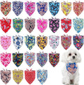 30 Pack Paisley Dog Bandanas for Small Dogs Stitch Bandanas Bulk Reversible by Bestwishforyou