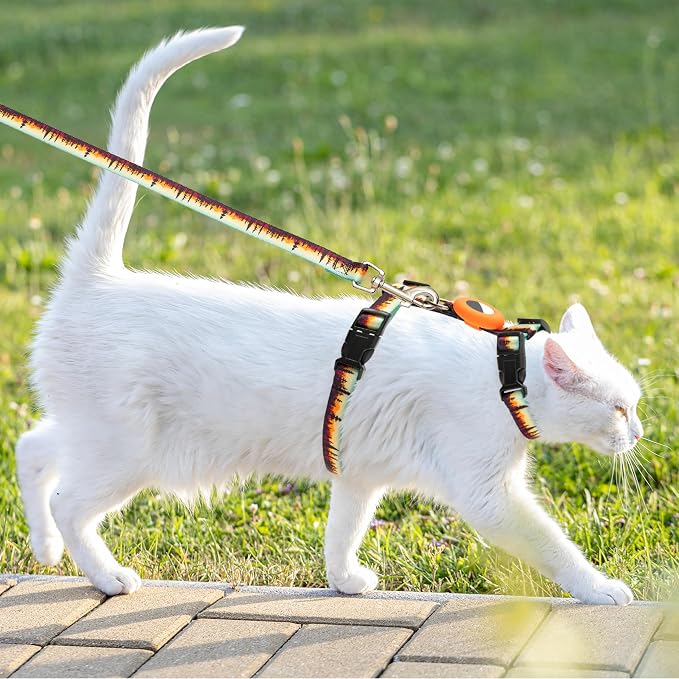 Cat Harness with Airtag Holder and Leash Set, Escape Proof Cat Harness - Image 5
