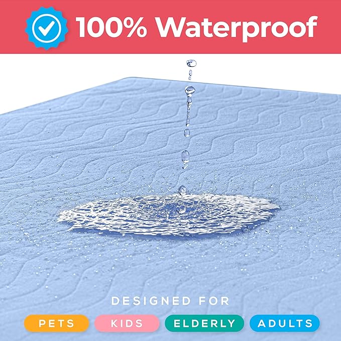 Utopia Bedding Washable Underpads 34" x 52", Waterproof Reusable Heavy - Image 6