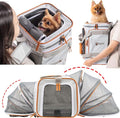 Airline Approved Pet Carrier Backpack Under seat, Soft Unique Dog Purse Travel by PETCIOUS