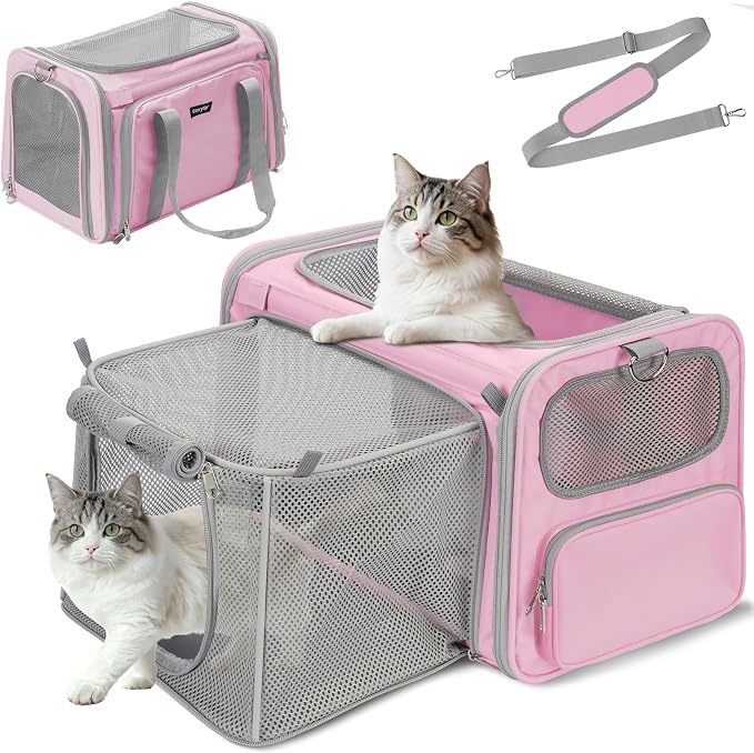 Expandable Cat Carrier, Airline Approved Soft Sided Pet Carrier by Carrytip