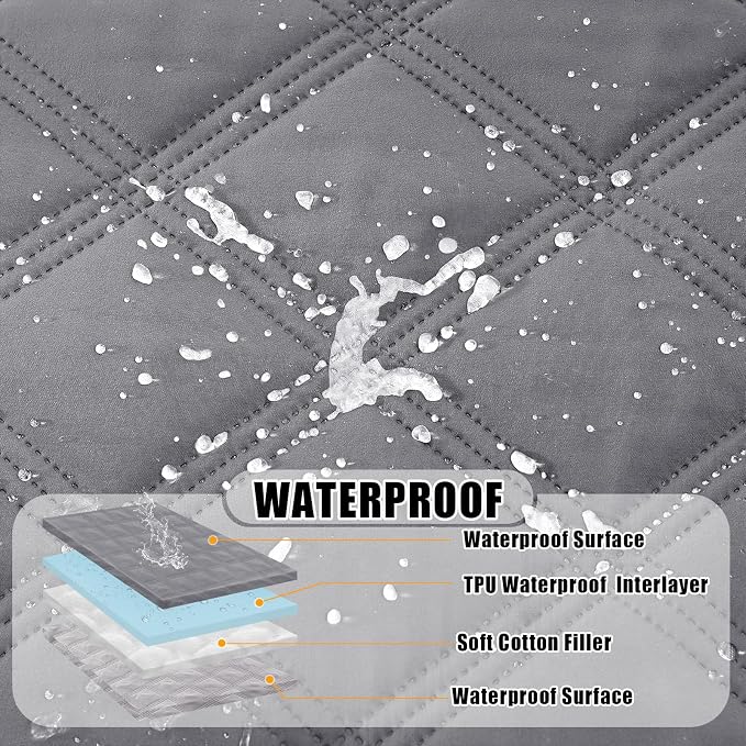 Smiry Waterproof Dog Bed Cover Blanket 52x82, Soft Reversible Pet Blanket - Image 2